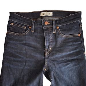 Madewell 9" high rise skinny - dark wash size 26